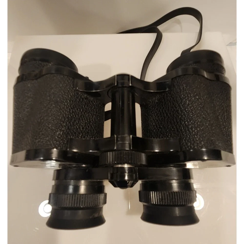 Vintage Sears Black Binoculars Wide Angle 7x35mm 500ft at 1000yds